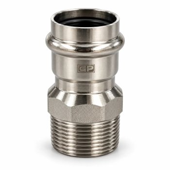 Racord inox GP 304 V-press Ø76,1 × 2 1/2″, filet exterior
